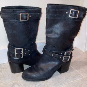 Jessica Simpson Nermin Black Moto boots size 8